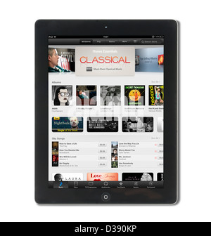 iTunes im App Store auf ein 4. Generation Apple iPad Tablet-Computer angezeigt Stockfoto