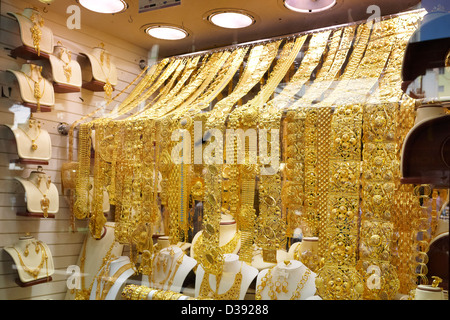 Dubai, Vereinigte Arabische Emirate Dubai Gold Souk Markt Stockfoto