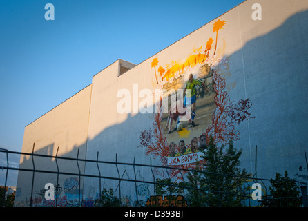 Berlin, Deutschland, Joga Bonito schön, deutsche Spiel Stockfoto