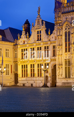 Renaissance-Gebäude, Burgplatz, Brügge, Belgien Stockfoto