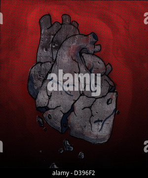 Konzeptionelle Darstellung der menschlichen Liebeskummer, Verlust der Hoffnung darstellen Stockfoto