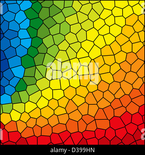 Glasmalerei-Regenbogen Stockfoto