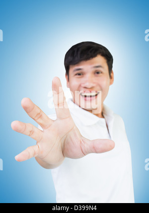 Einnahme von Chance und Erfolg In Ihrem Business-Konzept Stockfoto