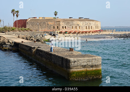 Fort Estrees (IFAN historisches Museum), Île de Gorée, Senegal, Afrika Stockfoto