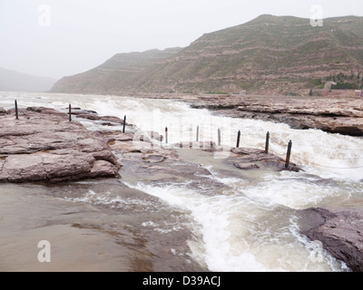 HU Kou Wasserfälle des gelben Flusses, China. Stockfoto