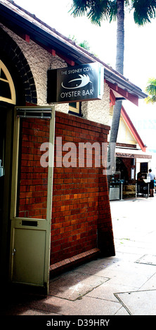 Die Oyster Bar, Sydney Australien Abdeckung Stockfoto