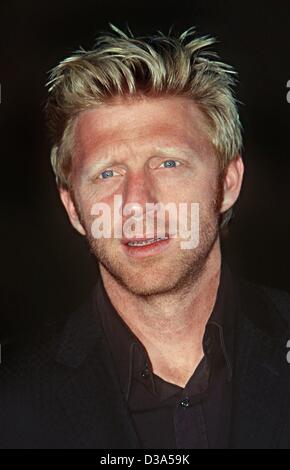 (Dpa) - der ehemalige deutsche Tennis champion Boris Becker, während der "Laureus World Sports Award"-Gala in Monte Carlo, Monaco, 14. Mai 2002 abgebildet. Stockfoto