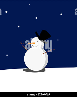 Schneemann Stockfoto