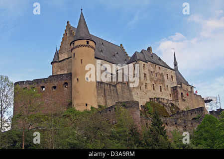 Schloss Vianden, Luxemburg Stockfoto