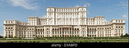 Größte Gebäude in Europa, an das rumänische Parlament in Bukarest Stockfoto