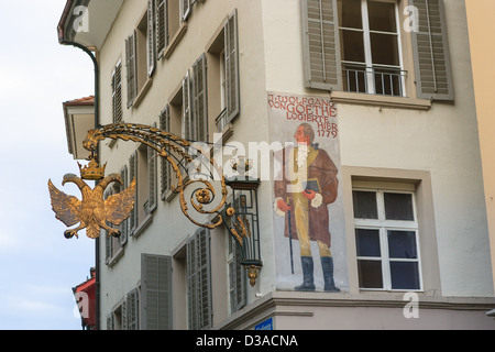 Architektur in Luzern, Schweiz Stockfoto