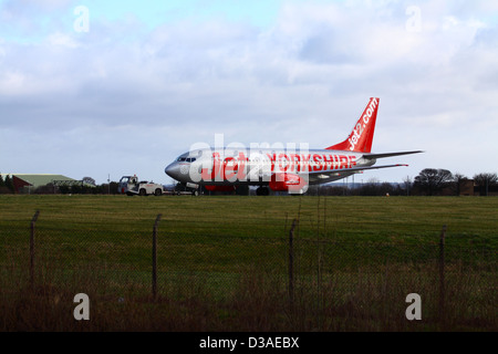 Jet2.com Boeing 737 bei Yeadon Flughafen Stockfoto