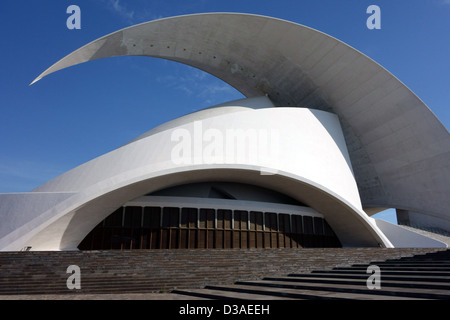 Konzerthalle Auditorio entworfen von Santiago Calatrava in Santa Cruz De Tenerife, Kanarische Inseln Stockfoto