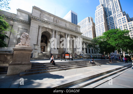 Vereinigte Staaten, New York City, Manhattan, New York Public Library Stockfoto