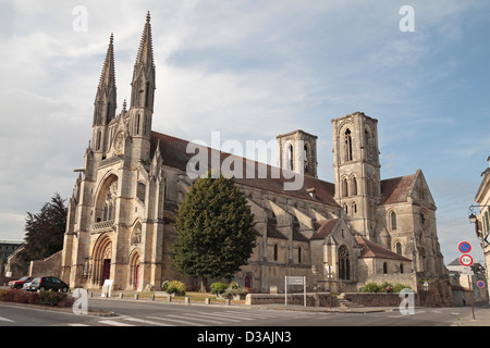 Die Abtei von St. Martin in Laon, Aisne, Picardie, Frankreich. Stockfoto