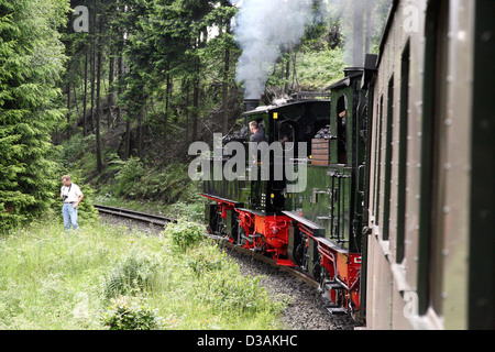 Drei Annen Hohne, Deutschland, der Brockenbahn Stockfoto