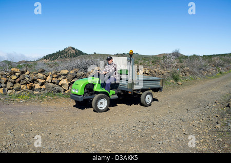 Erreppi Speedy 4 x 4 landwirtschaftliche all-Terrain-Fahrzeug in Santiago del Teide, Teneriffa, Kanarische Inseln, Spanien Stockfoto