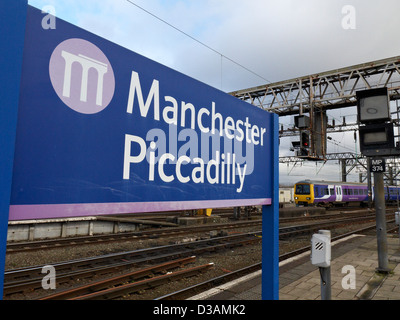 Bahnhof Manchester Piccadilly UK Stockfoto