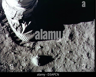 Apollo 11: Astronaut Fußabdruck auf dem Mond (NASA, Mond, 23.06.09) Stockfoto