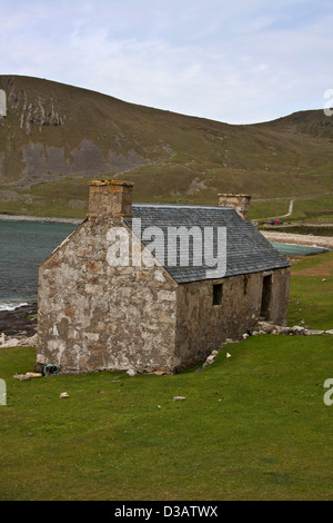 Schottland, Vereinigtes Königreich, Großbritannien, äußeren Hebriden, westlichen Inseln, St Kilda, Hirta, stone Cottage Stockfoto