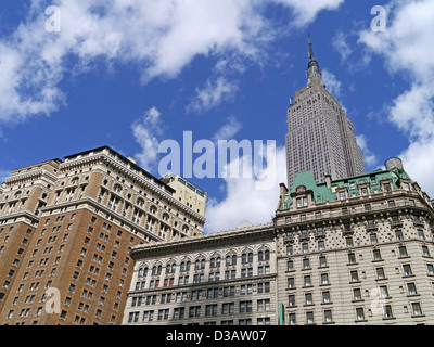 Skyline von New York City midtown Stockfoto