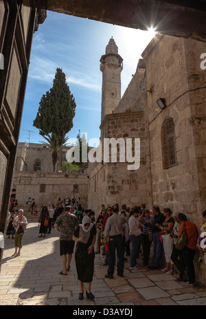 Kirche des Heiligen Grabes in Jerusalem, Israel Stockfoto