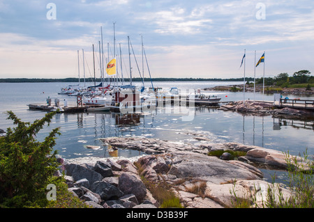 sonnigen Tag auf dem pier Stockfoto