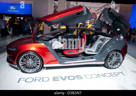 Ford Evos Concept Car auf der 64. internationalen Automobil Ausstellung (IAA) am 25. September 2011 in Frankfurt vorgestellt Stockfoto