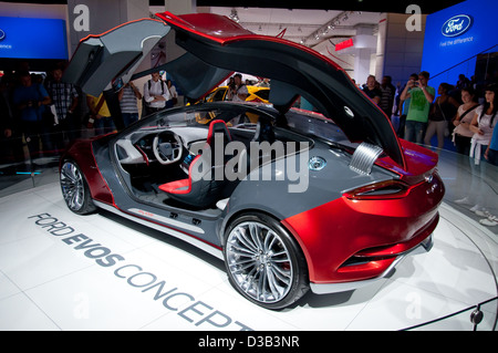 Ford Evos Concept Car auf der 64. internationalen Automobil Ausstellung (IAA) am 25. September 2011 in Frankfurt vorgestellt Stockfoto