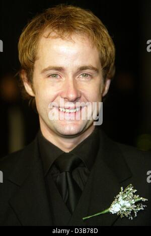 (Dpa) - britische Schauspieler Billy Boyd, der Peregrin spielt "Pippin' nahm in" Herr der Ringe: die zwei Türme, kommt für die Premiere des Films in Hollywood, Kalifornien, 15. Dezember 2002. Stockfoto