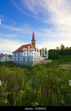 Priory Palast in Gattschina, dem Vorort von St. Petersburg, Russland Stockfoto