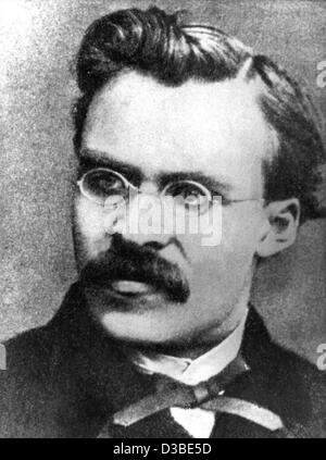 (Dpa-Dateien) - ein undatiertes Foto zeigt deutschen Philosoph Friedrich Nietzsche. Er wurde am 15. Oktober 1844 in Röcken südwestlich von Leipzig geboren und starb am 25. August 1900 in Weimar. Nietzsche, der mit seinen Werken oft die Grundlagen der traditionellen Moral herausgefordert und Christentum, wird oft Stockfoto