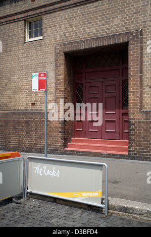 Das Einkaufsviertel in der Innenstadt von Sydney New South Wales Australien bekannt als "The Rocks" Stockfoto