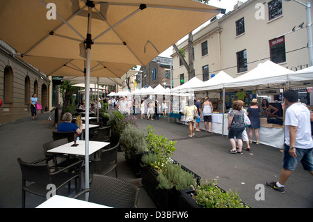 Shopper in den Felsen shopping District of Sydney Australien New South Wales Stockfoto