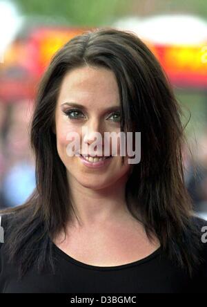 (Dpa) - britische Pop-Sängerin Melanie Chisholm, Alias Mel C., ehemaliges Mitglied der Mädchen band Spice Girls, abgebildet im Europapark in Rust, Deutschland, 22. Mai 2003. Stockfoto