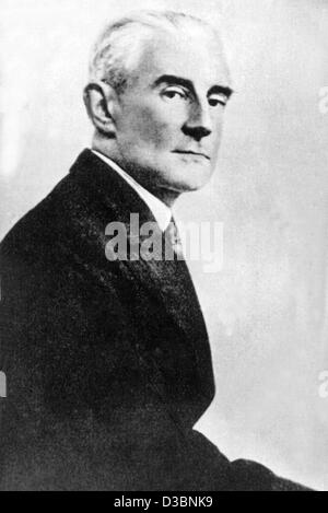 (Dpa-Dateien) - französischer Komponist und Dirigent (u.a. "Bolero" und "Daphnis und Chloe") gezeigt in einem zeitgenössischen Bild, Frankreich, undatiert. Maurice Ravel war am 7. März 1875 in Cibourne, Frankreich, geboren und zeigte eine frühe Affinität für das Klavier, schließlich in der berühmten Paris-Konservatorium einschreiben Stockfoto