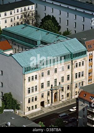 (Dpa) - zeigt eine Luftaufnahme des Bundesministerium für Verbraucherschutz, Ernährung und Landwirtschaft in Wilhelmstraße (Wilhelm-Straße) in Berlin, 17. Juni 2003. Stockfoto