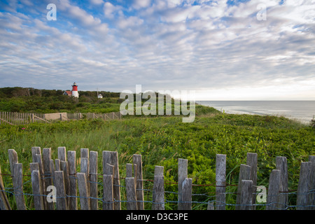 Nauset Leuchtturm in Cape Cod-Massachusetts Stockfoto