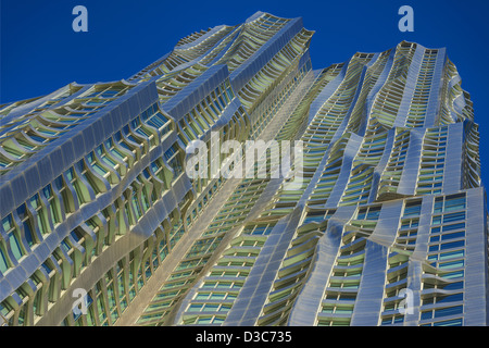 Detail der Gehry In New York, Apartment-Gebäude In Lower Manhattan in New York City, USA Stockfoto