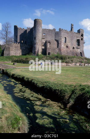 Laugharne Castle Carmarthenshire West Wales UK Stockfoto