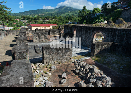 Historische Stadt von Saint-Pierre, Insel Martinique, kleine Antillen, Karibisches Meer, Frankreich Stockfoto