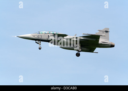 Ungarische Luftwaffe Saab JAS-39 Gripen Kampfjet. Stockfoto