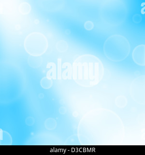 Abstrakte Himmelshintergrund mit Bokeh-Effekt und Sonne Strahlen Stockfoto