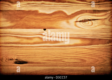 Alten Holztisch Hintergrund. Retro-Stil. Makro-Textur. Ansicht von oben Stockfoto