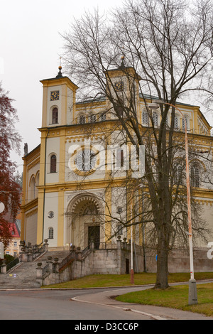 Katholische Kathedrale in Marianske Lazne (Marienbad-Spa), Tschechische Republik. Stockfoto