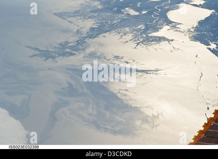 Ölpest Golf von Mexiko (NASA, internationale Raumstation Wissenschaft, 04.05.10) Stockfoto