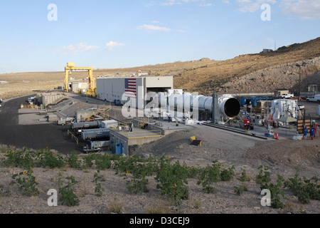 Entwicklung Motor-2 - Panorama (NASA, ATK, Ares, 08/3010) Stockfoto