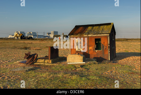 Fischerhaus am Strand Dungeness Kent Stockfoto