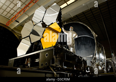 Goldene Spiegel (NASA, James Webb Space Telescope, 09.09.10) Stockfoto