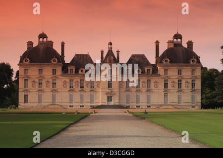 Frankreich, Loire-Tal, Loir-et-Cher, Chateau De Cheverny, Südseite. Stockfoto
